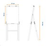 Flip Chart Quadro Branco Soft Dobrável 57x88cm com Marcado e Bloco de Folhas - 5