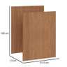Conjunto 2 Unidades Painel Mdf Castro Macadâmia - 2