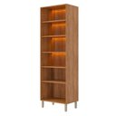 Ver imagem 2 de Cristaleira com LED 2 Portas Reflecta 70 cm Divina Brilhante Celeste Cinamomo/Offwhite