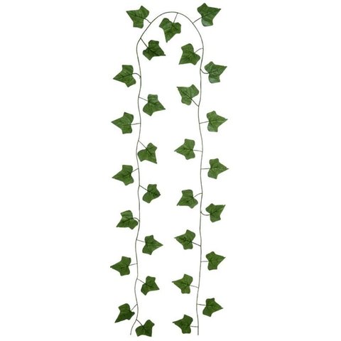 Planta Artificial Folhagem Hera Guirlanda X30 Verde 2,4m com 24 Peças