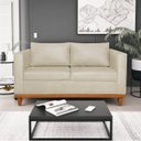 Ver imagem 2 de Kit Sofá 3 Lugares e 2 Poltronas Europa 180 cm Estilo Conforto e Elegância Suede Bege - ADJ Decor