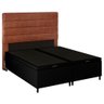 Cabeceira com Base Box Baú Casal Queen 158x198cm Hit ID5 Corano Preto/Couríssimo Camel - Mpozenato - 1
