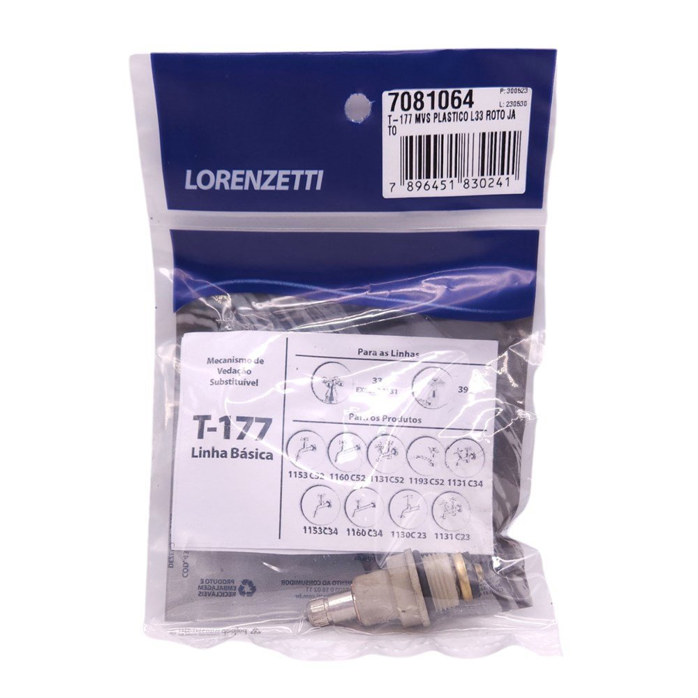 Mvs Reparo para Torneiras Lorenzetti - T177 - 5