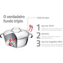 Ver imagem 5 de Jogo de Panelas Tramontina Indução Fundo Triplo Allegra 4 Pç