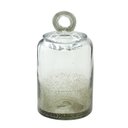 Ver imagem 1 de Potiche Decorativo em Vidro Cinza e Transparente 23cm