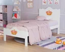 Ver imagem 2 de Cama Solteiro Nina Branca 100% Mdf c/ Colchão Solteiro -Basoto