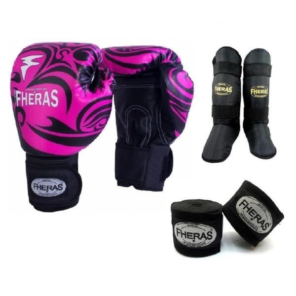 Kit Boxe Muay thai Fheras top tribal (03000049) - 5