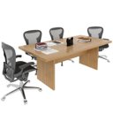 Ver imagem 4 de Mesa de Reunião para Escritório Grande Amêndoa
