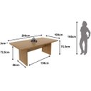 Ver imagem 6 de Mesa de Reunião para Escritório Grande Amêndoa