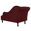 Ver imagem 3 de Recamier Namoradeira Divã Lado Direito Olivia Suede Bordô - Ds Estofados