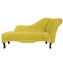 Ver imagem 4 de Combo 2 Recamier Namoradeira Divã Lado Direito e Esquerdo Olivia Suede Amarelo - Ds Estofados