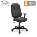Ver imagem 2 de Cadeira de Escritório Presidente Baixa Plus com Braços Reguláveis - Poliéster Preto - Plaxmetal