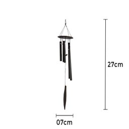 Mensageiro Sino Dos Ventos 27cm Mini Alumínio - 2