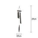 Ver imagem 2 de Mensageiro Sino Dos Ventos 27cm Mini Alumínio
