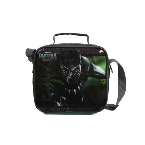 Mochila De Rodinha Escolar Plus Pantera Negra Com Lancheira - 4