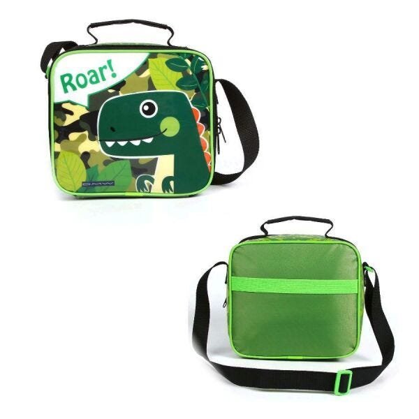 Mochila De Rodinha Easy Dinosauro Roar Com Lancheira - Dmw - 4