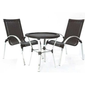 Jogo de Área Mini Garden com 4 Cadeiras e Mesa Tramada Trama Original