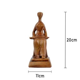 Estatueta Justiça 20cm Gesso Marrom - 2