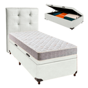 Ver imagem 1 de Kit Cama Box Bau + Cabeceira + Colchão Solteiro D23 - D23 - Inducol