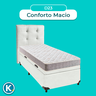 Kit Cama Box Bau + Cabeceira + Colchão Solteiro D23 - D23 - Inducol - 4