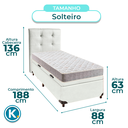 Ver imagem 3 de Kit Cama Box Bau + Cabeceira + Colchão Solteiro D23 - D23 - Inducol