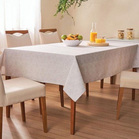 Toalha de Mesa Retangular 6 Lugares Copacabana 140x220cm