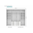 Ver imagem 3 de Guarda Roupa 8 Portas e 6 Gavetas Master 8.6 Jatobá-areia