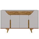 Ver imagem 5 de Aparador Buffet Devon B02 Rústico 4 Portas MDF-MDP 160cm Off White Lyam Decor