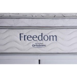 Colchão Casal Ortobom molas Exclusivo Freedom 138x188x32cm:Branco