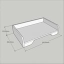 Ver imagem 2 de Cama Cachorro Caes Pequenos Casa Pet Caminha Casinha Mdf Amadeirado