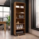 Ver imagem 4 de Livreiro 5 Prateleiras Office Freijó