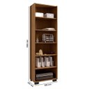 Ver imagem 2 de Livreiro 5 Prateleiras Office Freijó