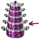 Ver imagem 3 de Caçarola Premium Lilas c/ Virola N.22 Tampa Vidro 3,3 Lts