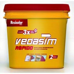 IMPER LAJE 15KG BRANCO 2DEM VEDASIM RAP.RESIC5967 IMPER LAJE 15KG BCO VEDASIM RAPIDO RESICOLOR 5967 - 3