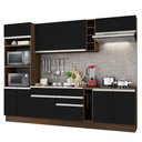 Ver imagem 1 de Cozinha Completa com Armário e Balcão Vicenza Preto Madesa