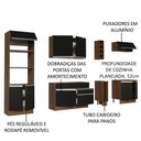 Ver imagem 2 de Cozinha Completa com Armário e Balcão Vicenza Preto Madesa