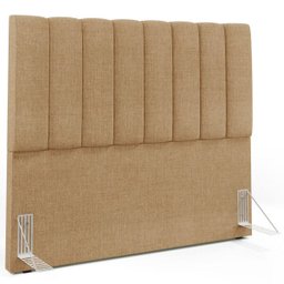 Cabeceira Cama Box Casal 140 cm Dália W01 Linho Bege Escuro - Lyam Decor - 1