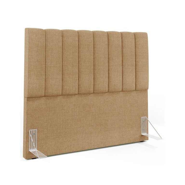 Cabeceira Cama Box Casal 140 cm Dália W01 Linho Bege Escuro - Lyam Decor