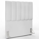 Ver imagem 2 de Cabeceira Cama Box Solteiro 100 cm Dália W01 Facto Branco - Lyam Decor