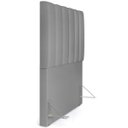 Ver imagem 5 de Cabeceira Cama Box Solteiro 100 cm Dália W01 Facto Cinza - Lyam Decor