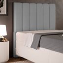 Ver imagem 1 de Cabeceira Cama Box Solteiro 100 cm Dália W01 Facto Cinza - Lyam Decor