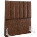Ver imagem 2 de Cabeceira Cama Box Solteiro 100 cm Dália W01 Couríssimo Marrom - Lyam Decor