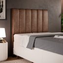 Ver imagem 1 de Cabeceira Cama Box Solteiro 100 cm Dália W01 Couríssimo Marrom - Lyam Decor