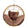 Balanço Suspenso Ninho Ômega Cadeira Ninho Gourmet Alumínio Cappuccino Marrom V3 - 8