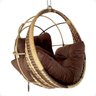Balanço Suspenso Ninho Ômega Cadeira Ninho Gourmet Alumínio Cappuccino Marrom V3 - 6