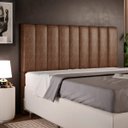 Ver imagem 2 de Cabeceira Cama Box Queen 160 Cm Dália W01 Couríssimo Marrom - Lyam Decor
