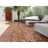 Deck de Madeira Modulado com Base Plástica 3 Ripas 30x60 - Unid - 6
