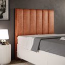 Ver imagem 1 de Cabeceira Cama Box Solteiro 100 cm Dália W01 Couríssimo Camel - Lyam Decor