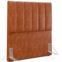 Ver imagem 2 de Cabeceira Cama Box Solteiro 100 cm Dália W01 Couríssimo Camel - Lyam Decor