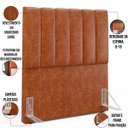 Ver imagem 3 de Cabeceira Cama Box Solteiro 100 cm Dália W01 Couríssimo Camel - Lyam Decor